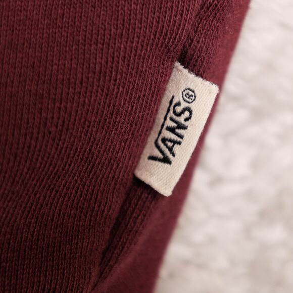Vans Classic Burgundy Black Pullover Hoodie Sweatshirt Mens Size XL - Picture 11 of 11